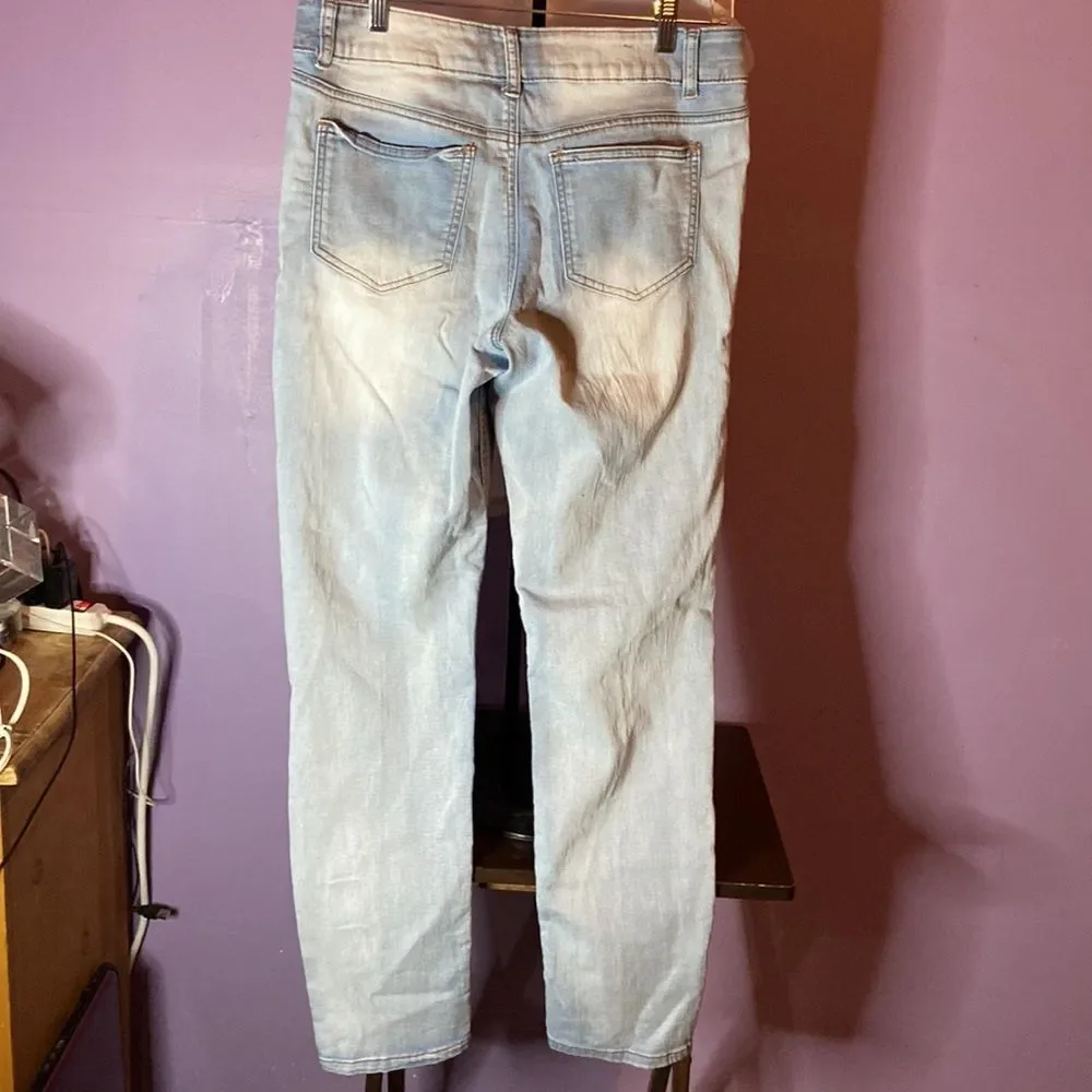 Rue21 Women's Acid Wash Jeans Size 11/12 Regular High Rise Denim Vintage Look